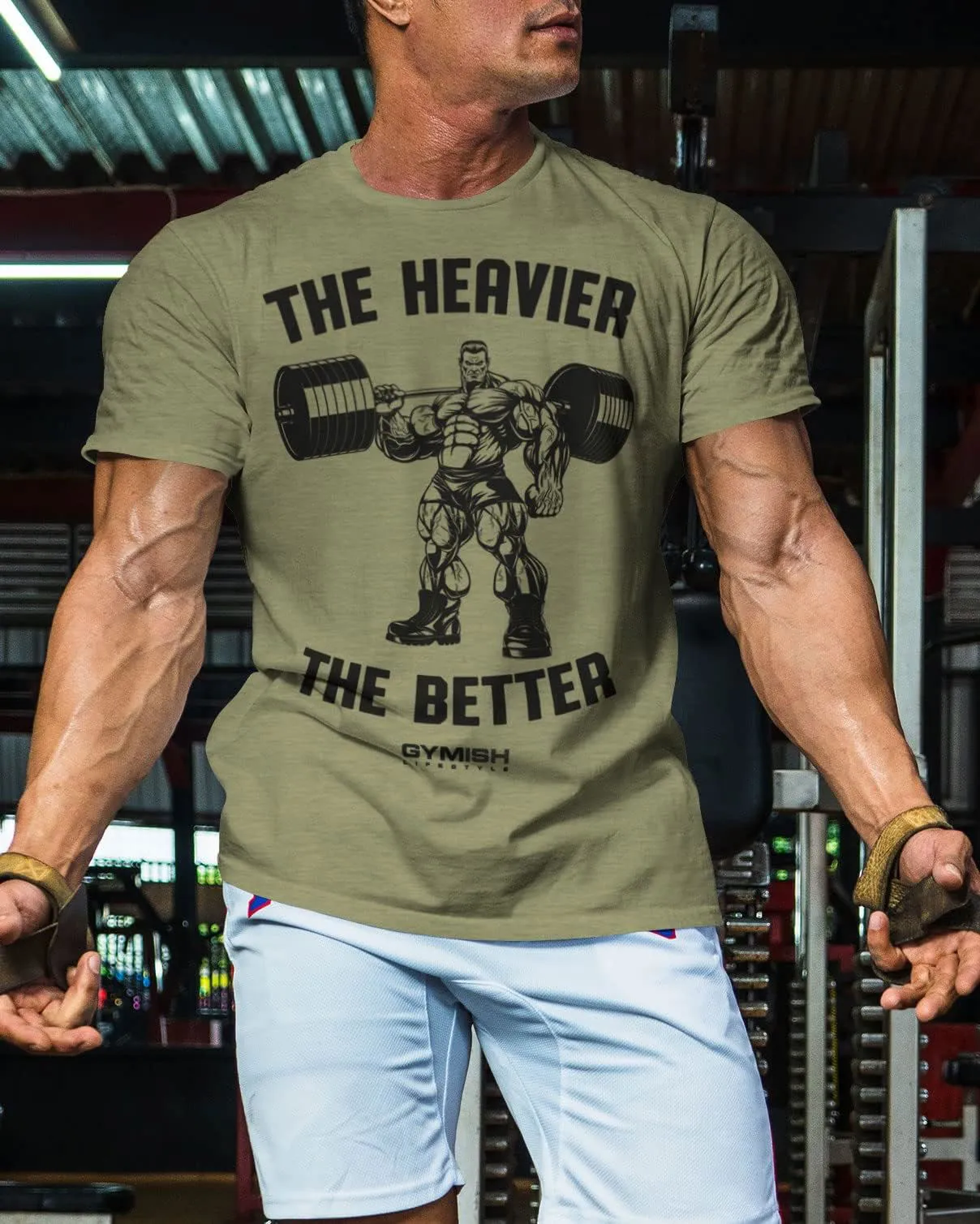022. The Heavier The Better Funny Motivational Workout Gym T-Shirt for Men