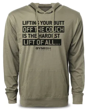 081. Hardest Lift Workout Hoodie for Men