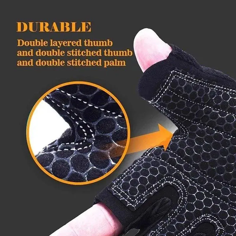 1 Pair Gym Fitness Gloves Anti-Skid Guantes Weight Lifting for Sport