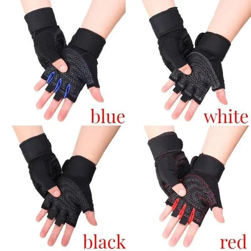 1 Pair Gym Fitness Gloves Anti-Skid Guantes Weight Lifting for Sport