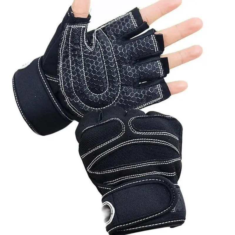 1 Pair Gym Fitness Gloves Anti-Skid Guantes Weight Lifting for Sport