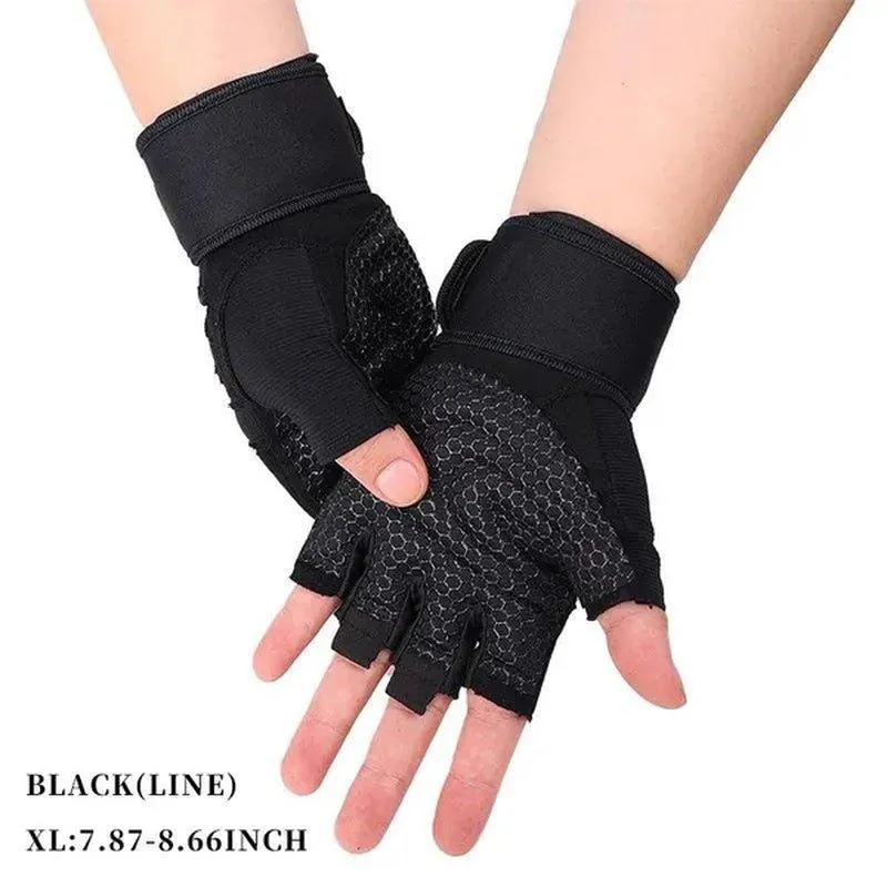 1 Pair Gym Fitness Gloves Anti-Skid Guantes Weight Lifting for Sport