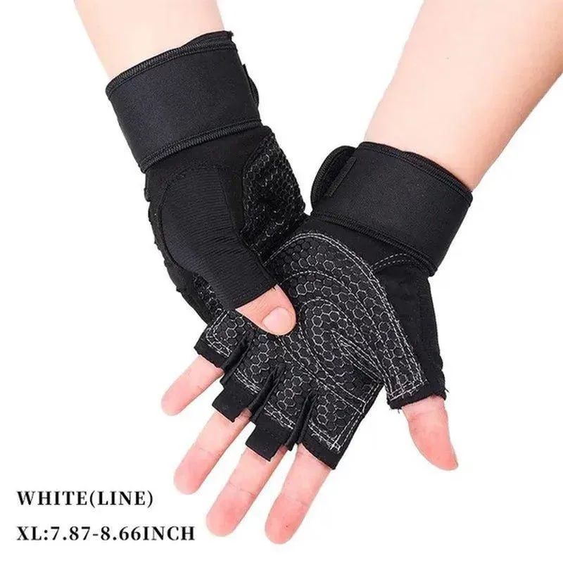 1 Pair Gym Fitness Gloves Anti-Skid Guantes Weight Lifting for Sport