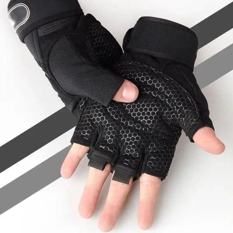 1 Pair Gym Fitness Gloves Anti-Skid Guantes Weight Lifting for Sport