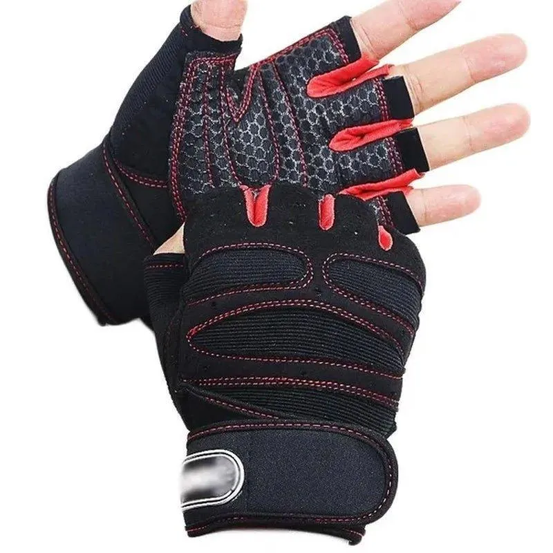 1 Pair Gym Fitness Gloves Anti-Skid Guantes Weight Lifting for Sport