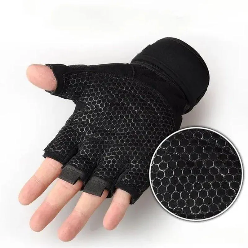 1 Pair Gym Fitness Gloves Anti-Skid Guantes Weight Lifting for Sport