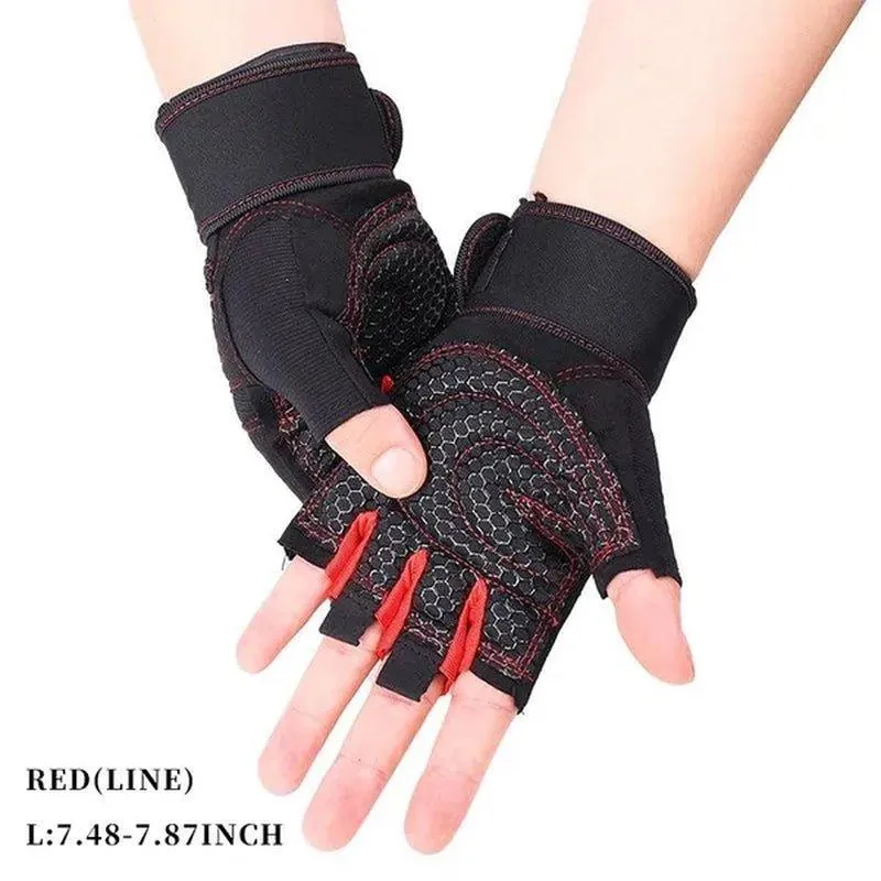 1 Pair Gym Fitness Gloves Anti-Skid Guantes Weight Lifting for Sport