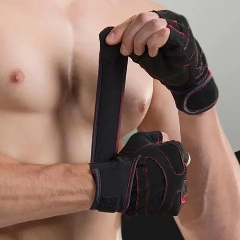 1 Pair Gym Fitness Gloves Anti-Skid Guantes Weight Lifting for Sport