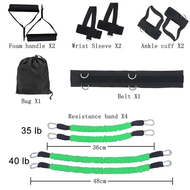 11/12pcs Pull Rope Strength Training Resistance Bands