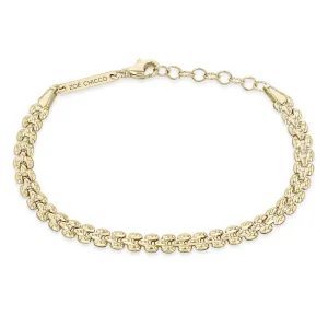 14K Gold Small Panther Chain Bracelet