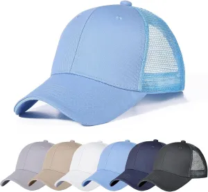 6Pcs Unisex Vintage Washed Baseball Cap Hat Adjustable Cotton Sports Caps for Men Women Outdoor Sports
