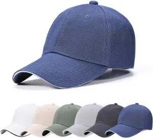 6Pcs Unisex Vintage Washed Baseball Cap Hat Adjustable Cotton Sports Caps for Men Women Outdoor Sports
