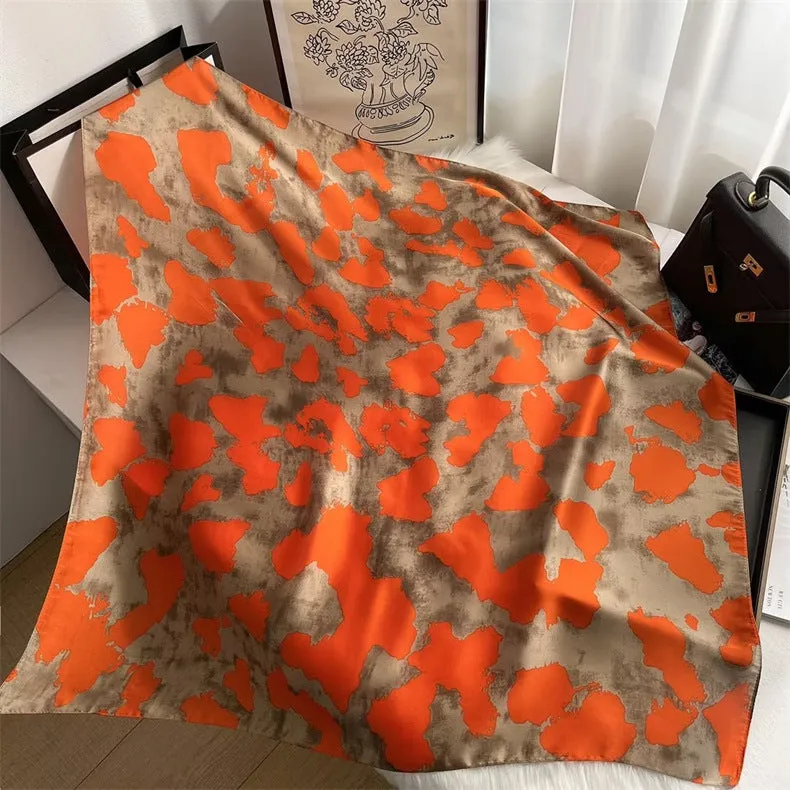 90cm x 90cm Imitation Silk Scarf Women Elegant Ladies Scarf