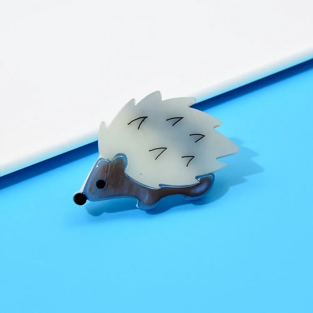 Acrylic Hedgehog Brooches For Women