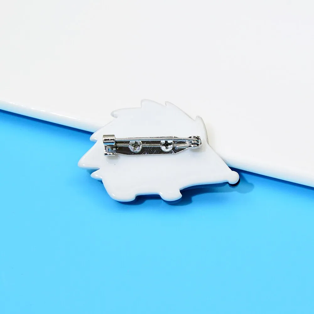 Acrylic Hedgehog Brooches For Women