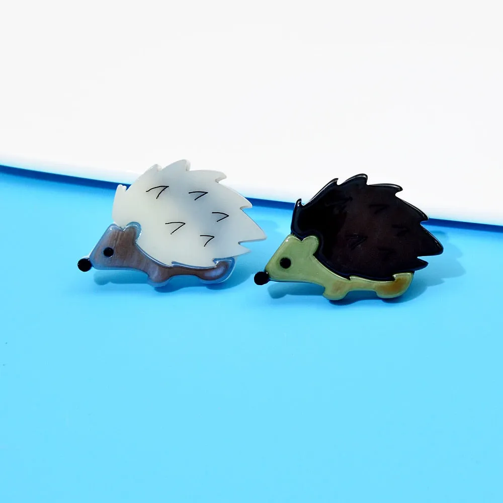Acrylic Hedgehog Brooches For Women