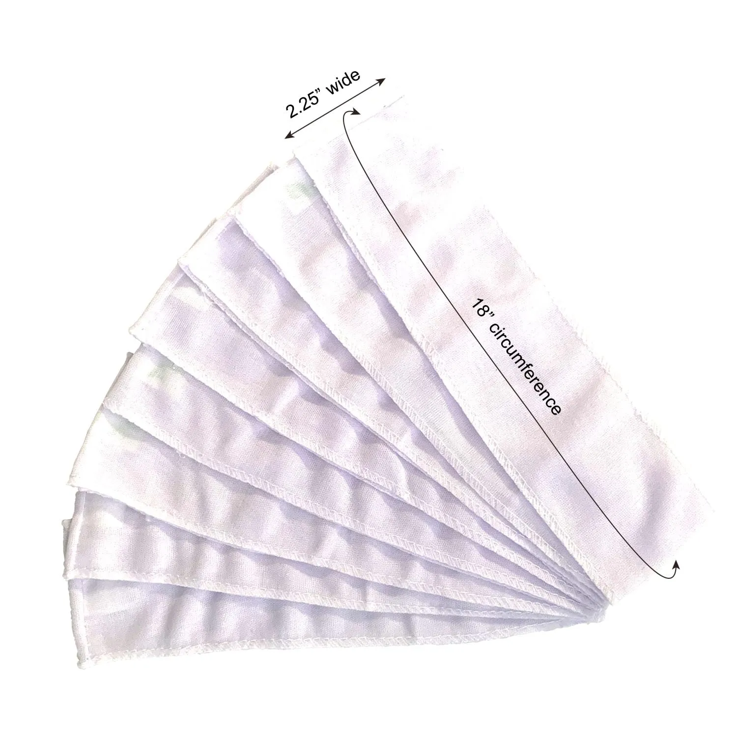 APPEARUS Disposable Headbands without Closure Stretch Cotton Cloth Spa Facial Headband (48 Count)