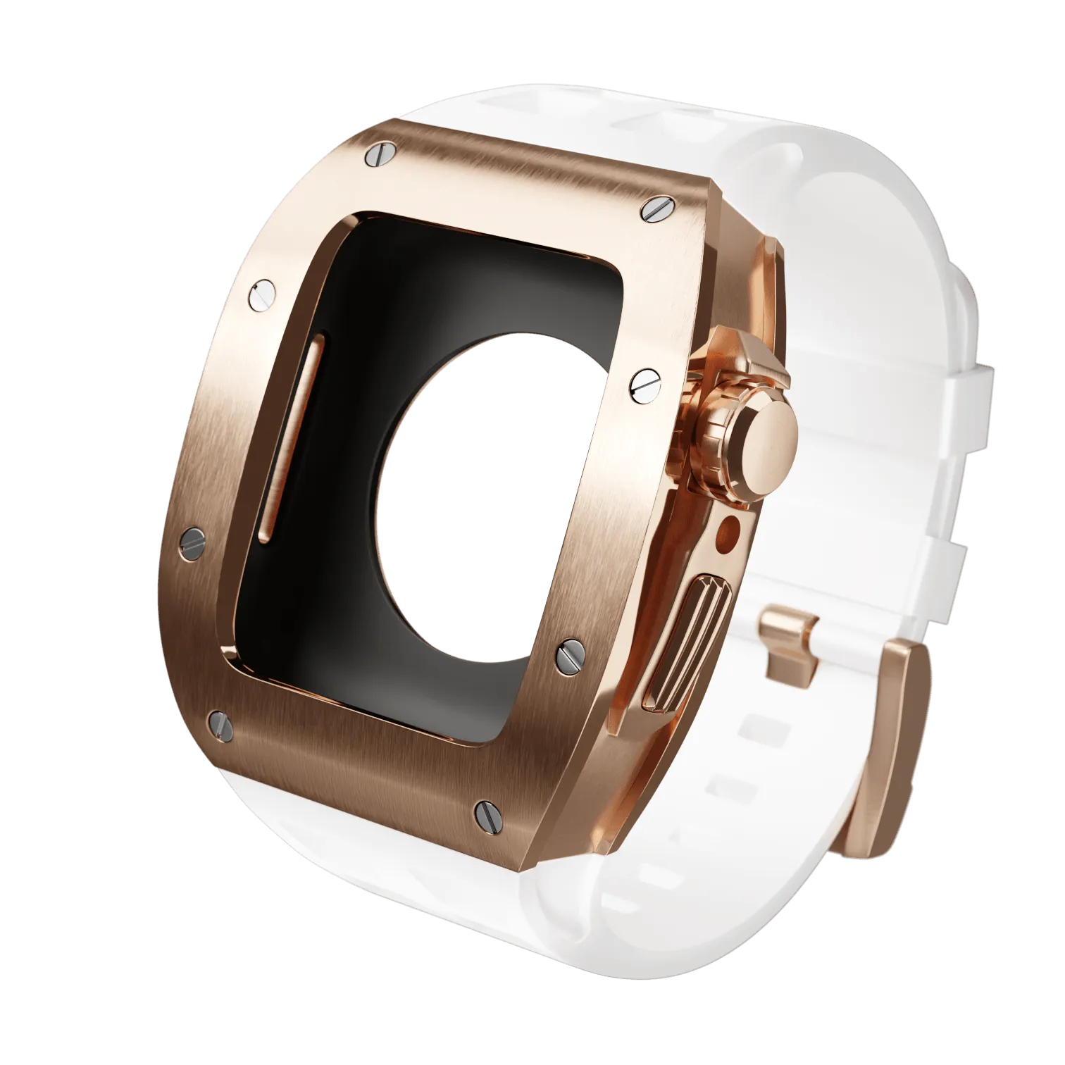 Apple Watch Case Rose Gold White MC - Rubber