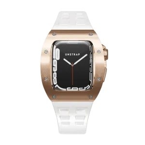 Apple Watch Case Rose Gold White MC - Rubber