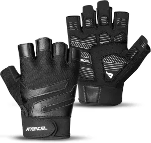 ATERCEL Gym Workout Gloves for Men and Women, Weight Lifting Gloves with Excellent Grip, Lightweight Fitness Gloves for Training, Cycling, Pull Ups, Exercise, Climbing, Rowing and Weightlifting