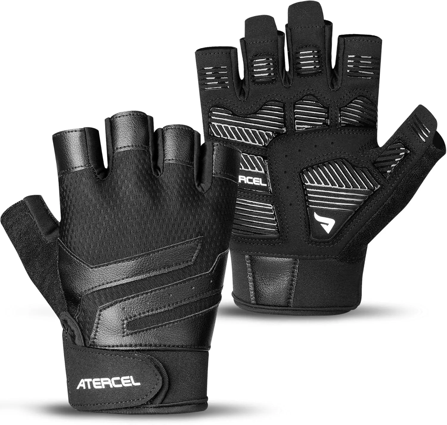 ATERCEL Gym Workout Gloves for Men and Women, Weight Lifting Gloves with Excellent Grip, Lightweight Fitness Gloves for Training, Cycling, Pull Ups, Exercise, Climbing, Rowing and Weightlifting