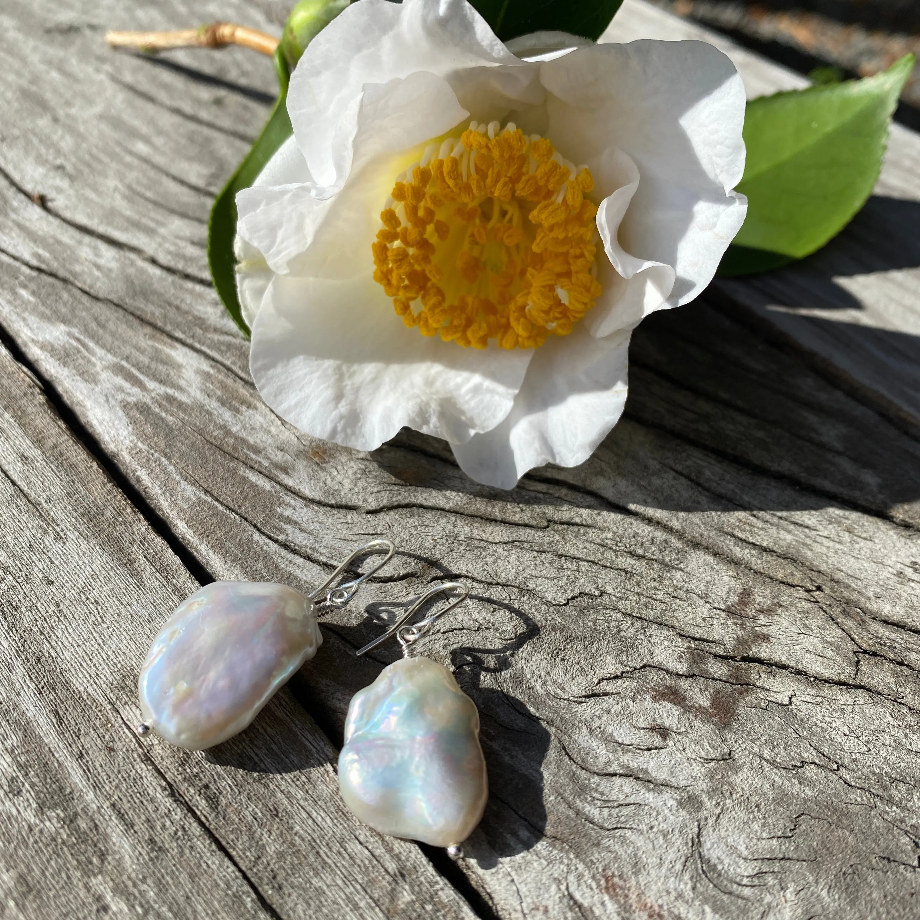 Baroque Pearl Drop Earrings