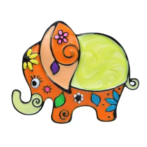 Beautiful Enamel Elephant Brooches For Women Animal Pin Cartoon Design Kids Accessories