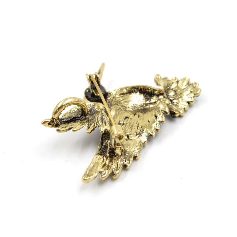 Colorful Rhinestone Hummingbird Brooches for Women