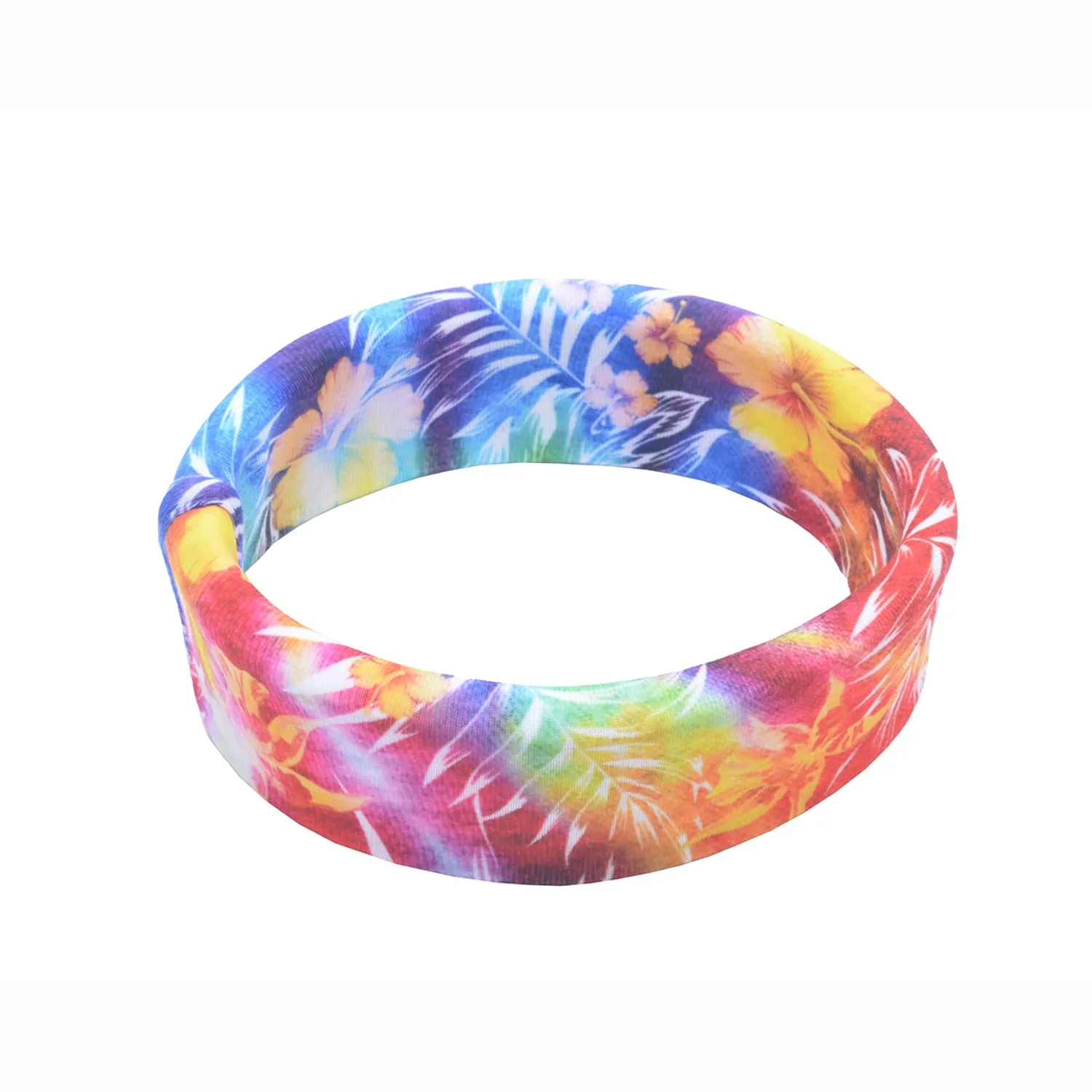 CowCow Womens Unique Tie Dye Patchwork Floral Pattern Lightweight Headscarf