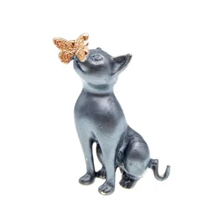 Enamel Cat And Butterfly Brooches For Women