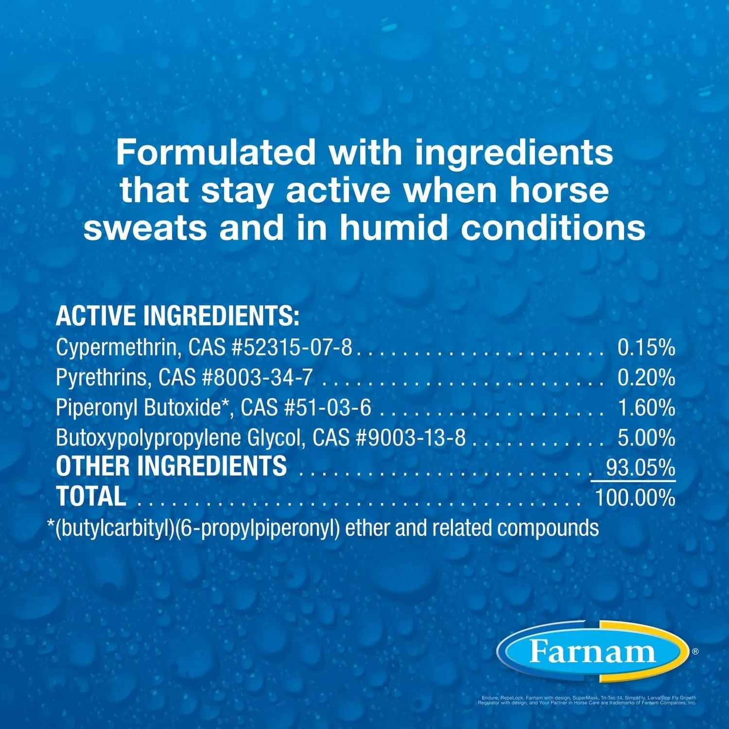 Endure Sweat-Resistant Fly Control