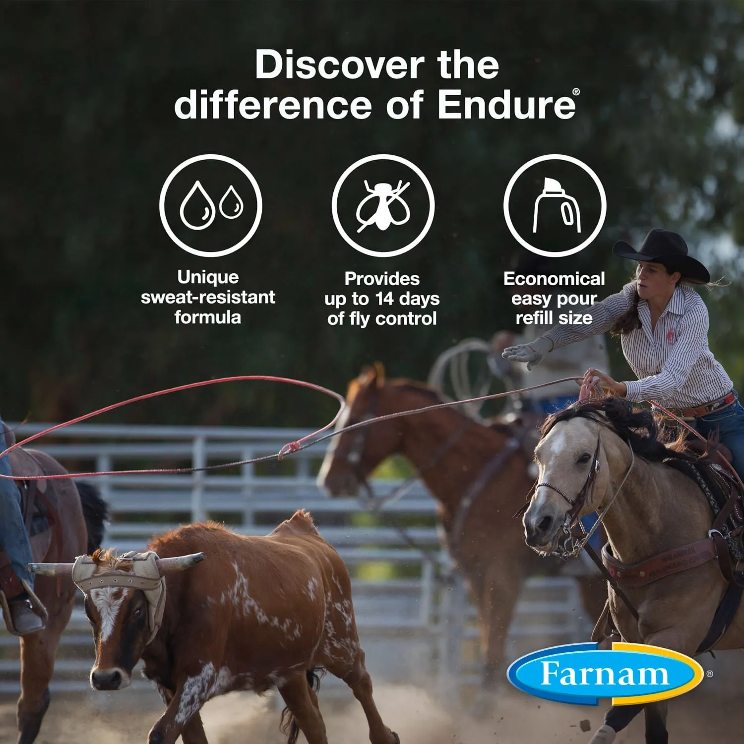 Endure Sweat-Resistant Fly Control