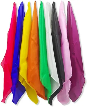 Enjoyer Magic Silk Handkerchief Magician Juggling Scarf Color Change Scarves Magic Tricks Stage Magic Props 5PCS