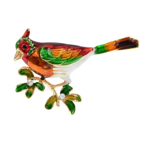 Fashion Colorful Enamel Bird Brooch Pins Cute Animal Brooches Unisex Women And Men