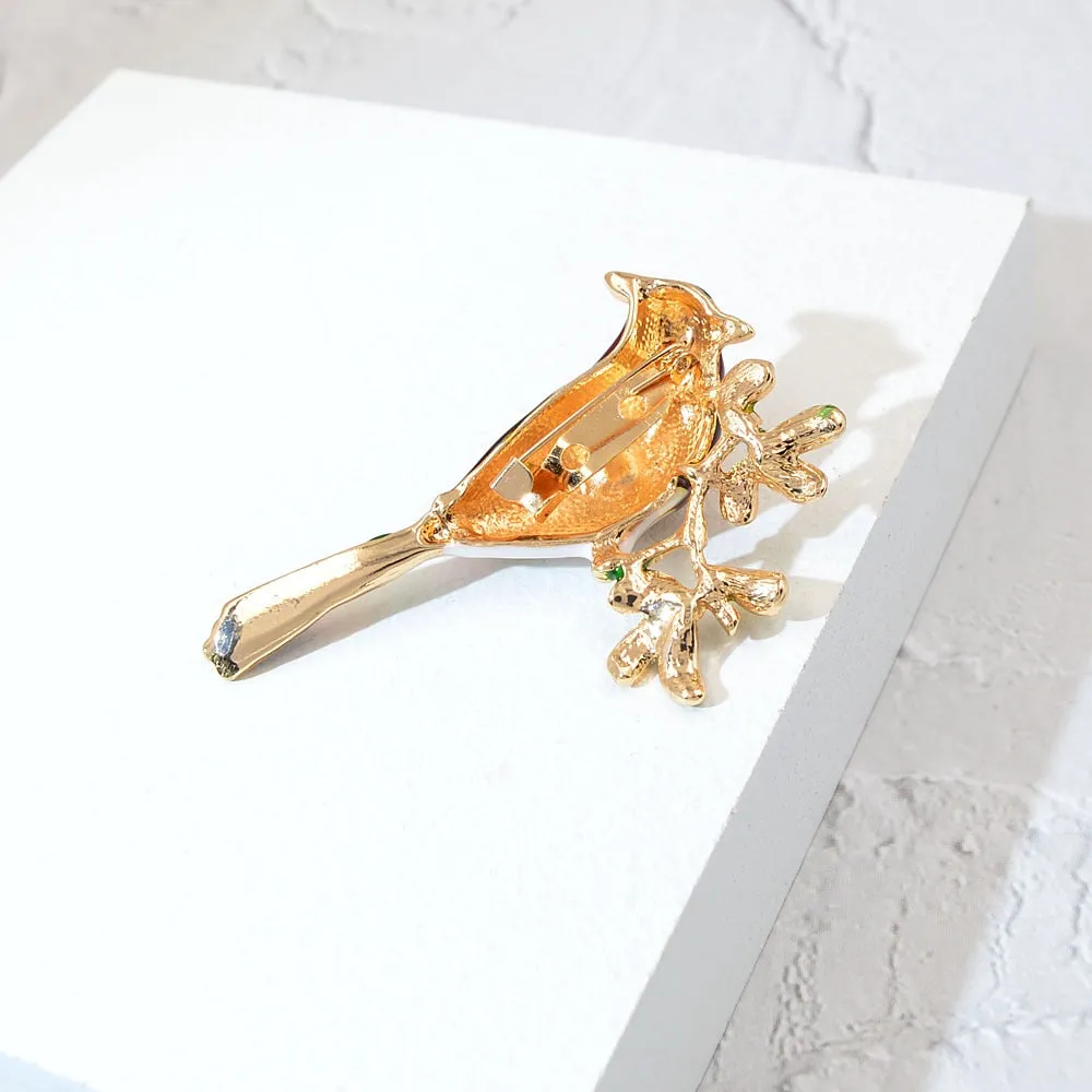 Fashion Colorful Enamel Bird Brooch Pins Cute Animal Brooches Unisex Women And Men