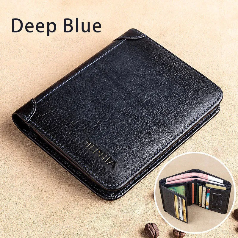 Genuine Leather Rfid Protection Wallets