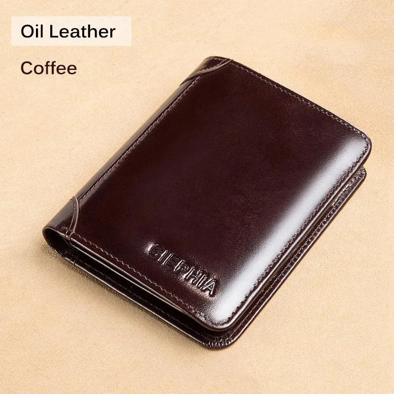 Genuine Leather Rfid Protection Wallets