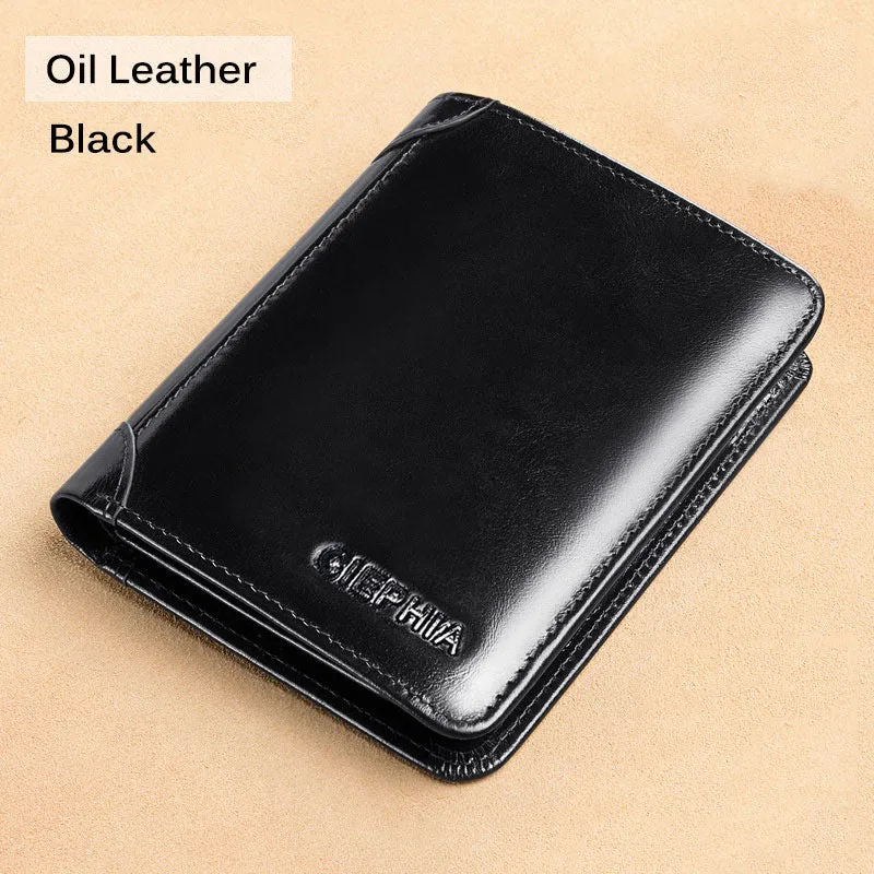 Genuine Leather Rfid Protection Wallets
