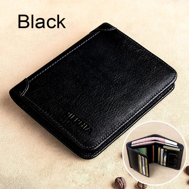 Genuine Leather Rfid Protection Wallets