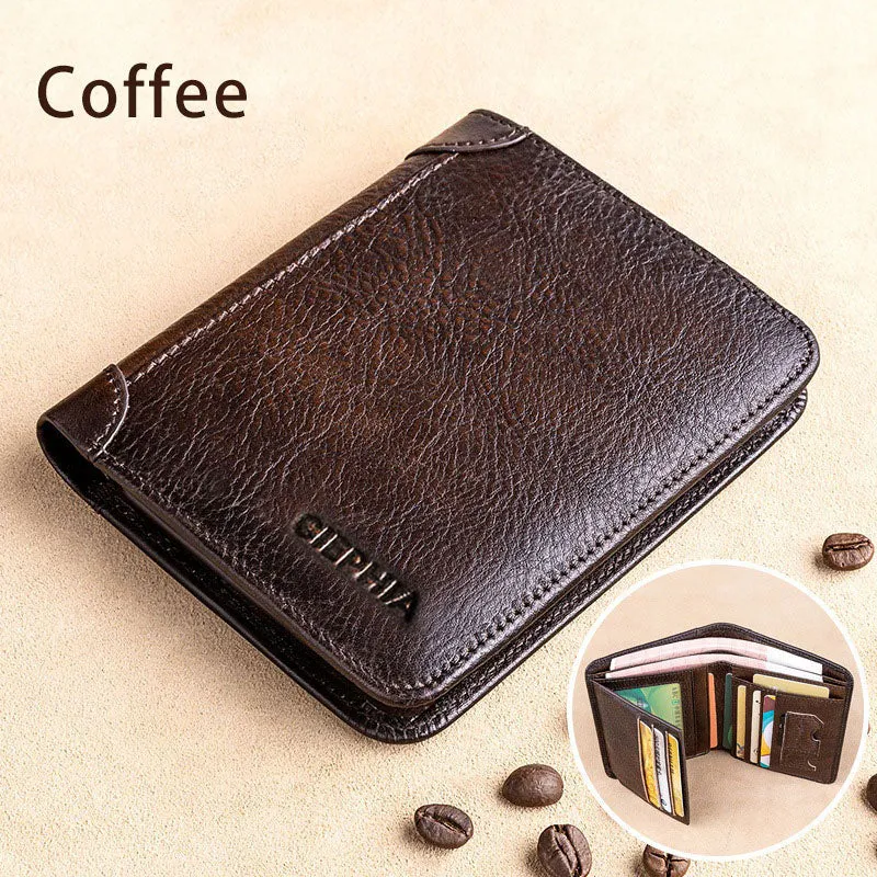 Genuine Leather Rfid Protection Wallets
