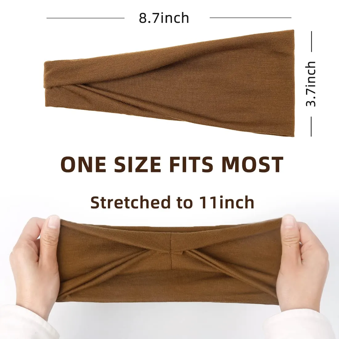 Huachi Workout Headbands for Women Wide Hair Headbands Yoga Sports Running Hair Bands Non Slip. Super Soft & Stretch Head Bands