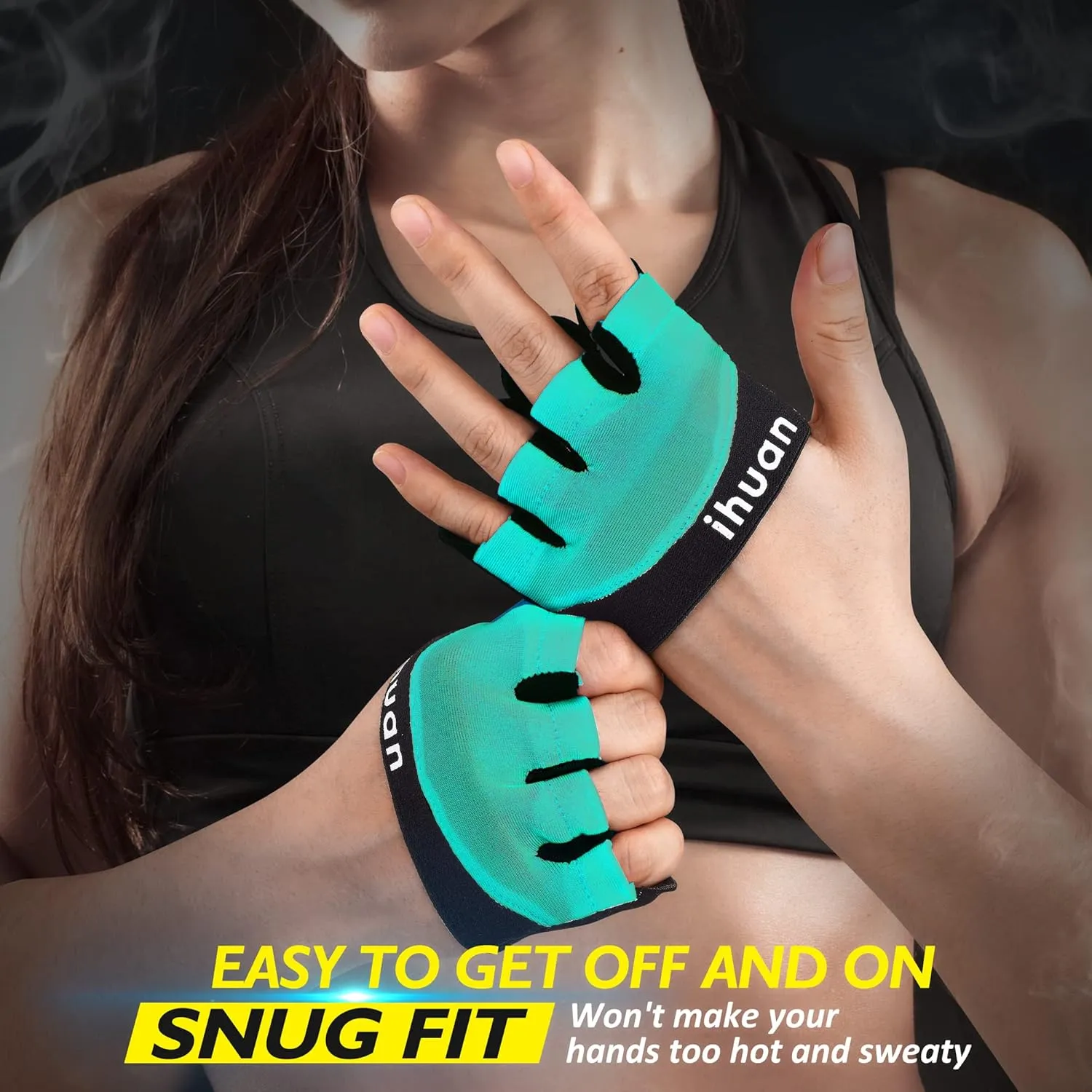 ihuan New Weight Lifting Gym Workout Gloves Men & Women, Great for Weightlifting, Exercise, Training, Fitness