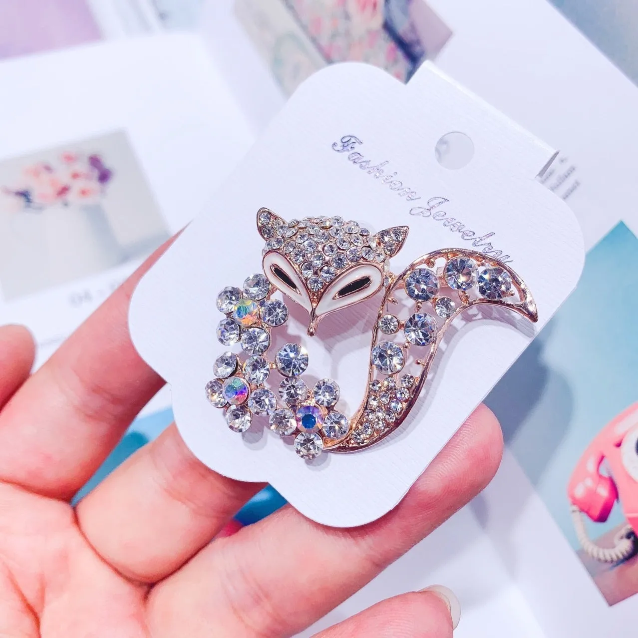 Korean Version Brooch Accessories Fashion Luxury Fox Designer Brooches