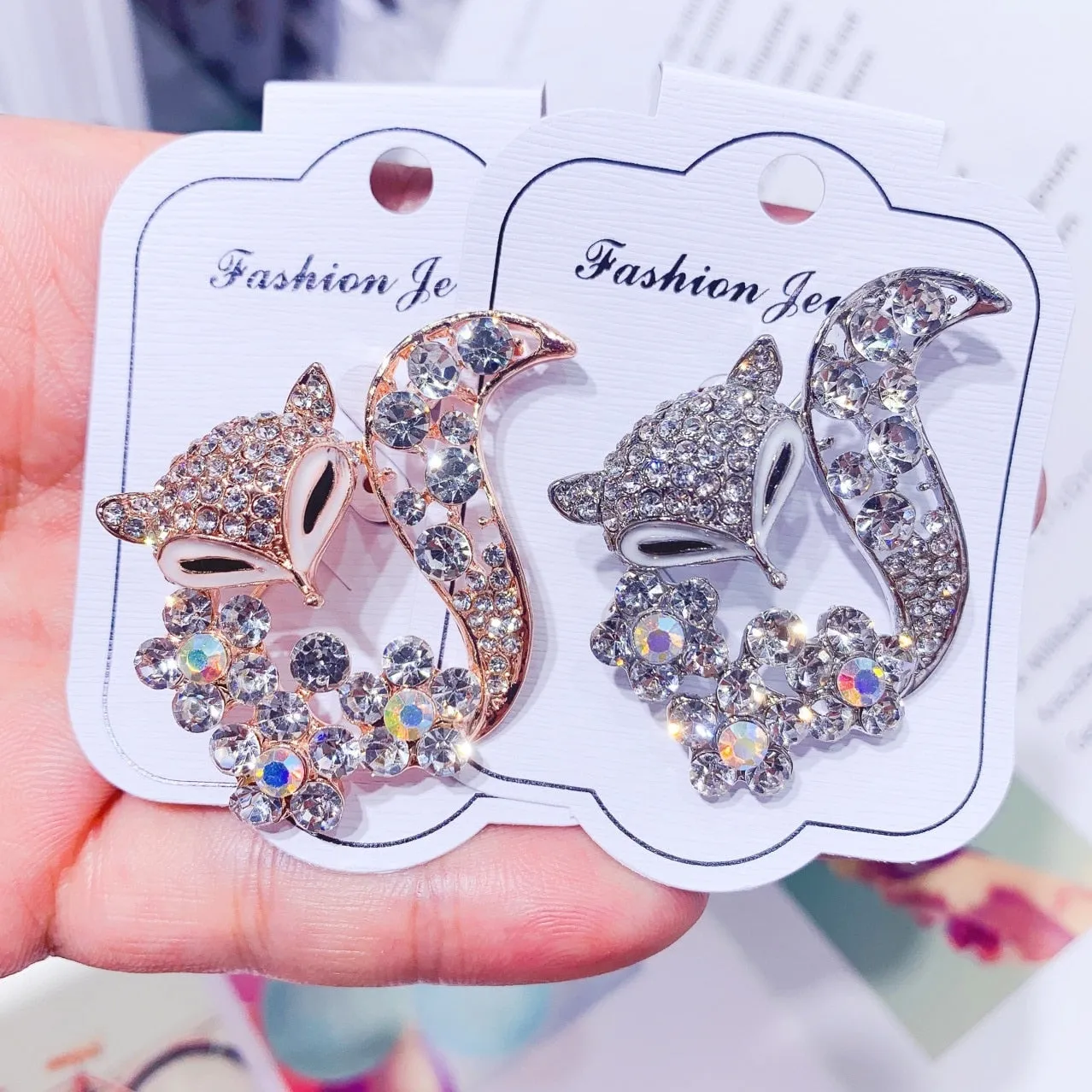 Korean Version Brooch Accessories Fashion Luxury Fox Designer Brooches