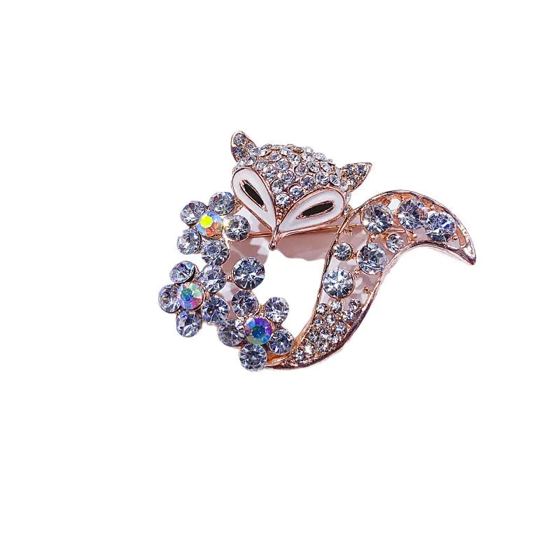 Korean Version Brooch Accessories Fashion Luxury Fox Designer Brooches