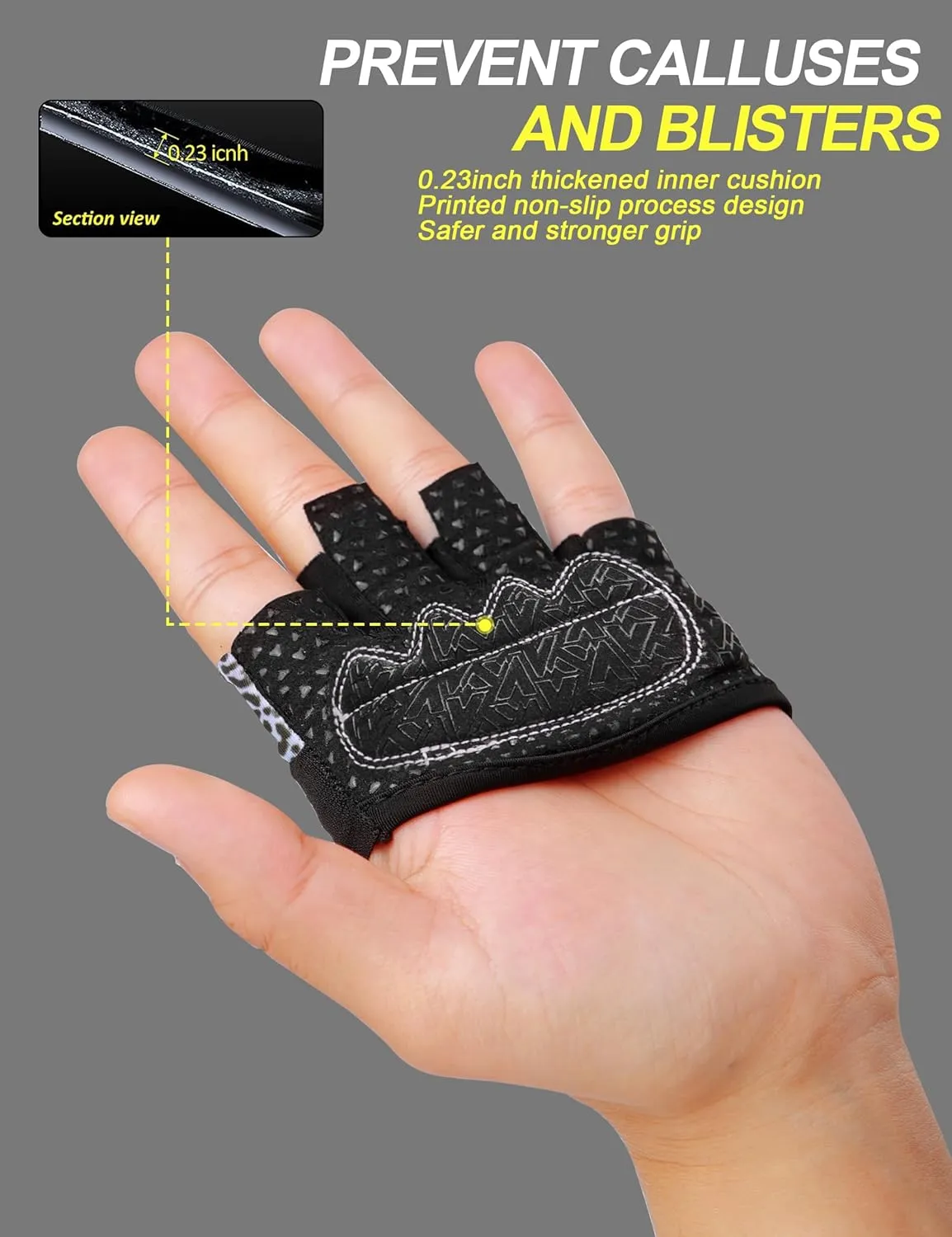 KUTOOK Weight Lifting Gloves for Women Gym Workout Gloves with Palm Protection & Extra Grip Breathable Exercise Gloves for Men Fitness