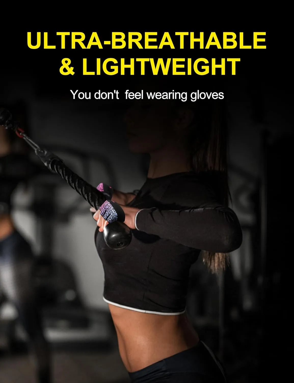 KUTOOK Weight Lifting Gloves for Women Gym Workout Gloves with Palm Protection & Extra Grip Breathable Exercise Gloves for Men Fitness
