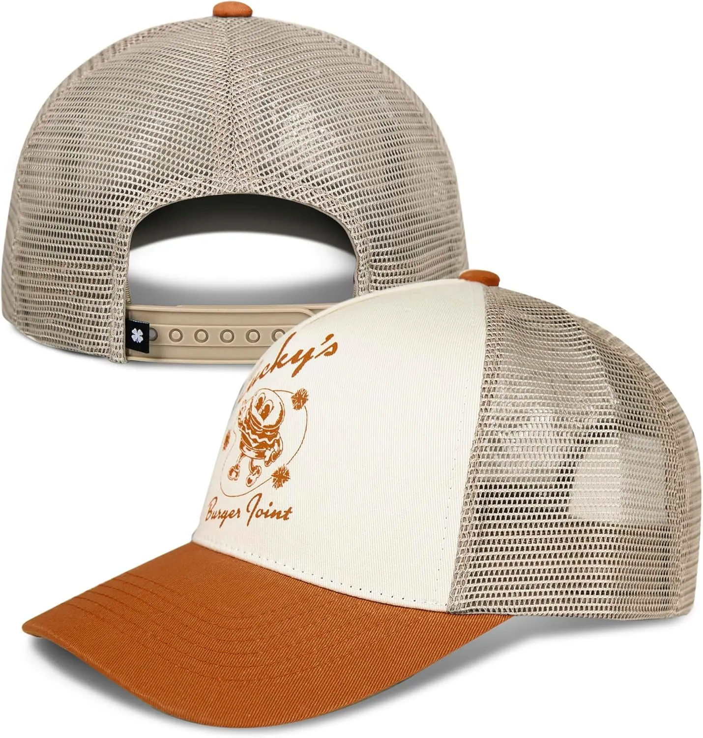 Lucky Brand Trucker Hat | Snapback | Adjustable | Mesh Back | Retro | Baseball Cap | Golf | Fishing | American Heritage