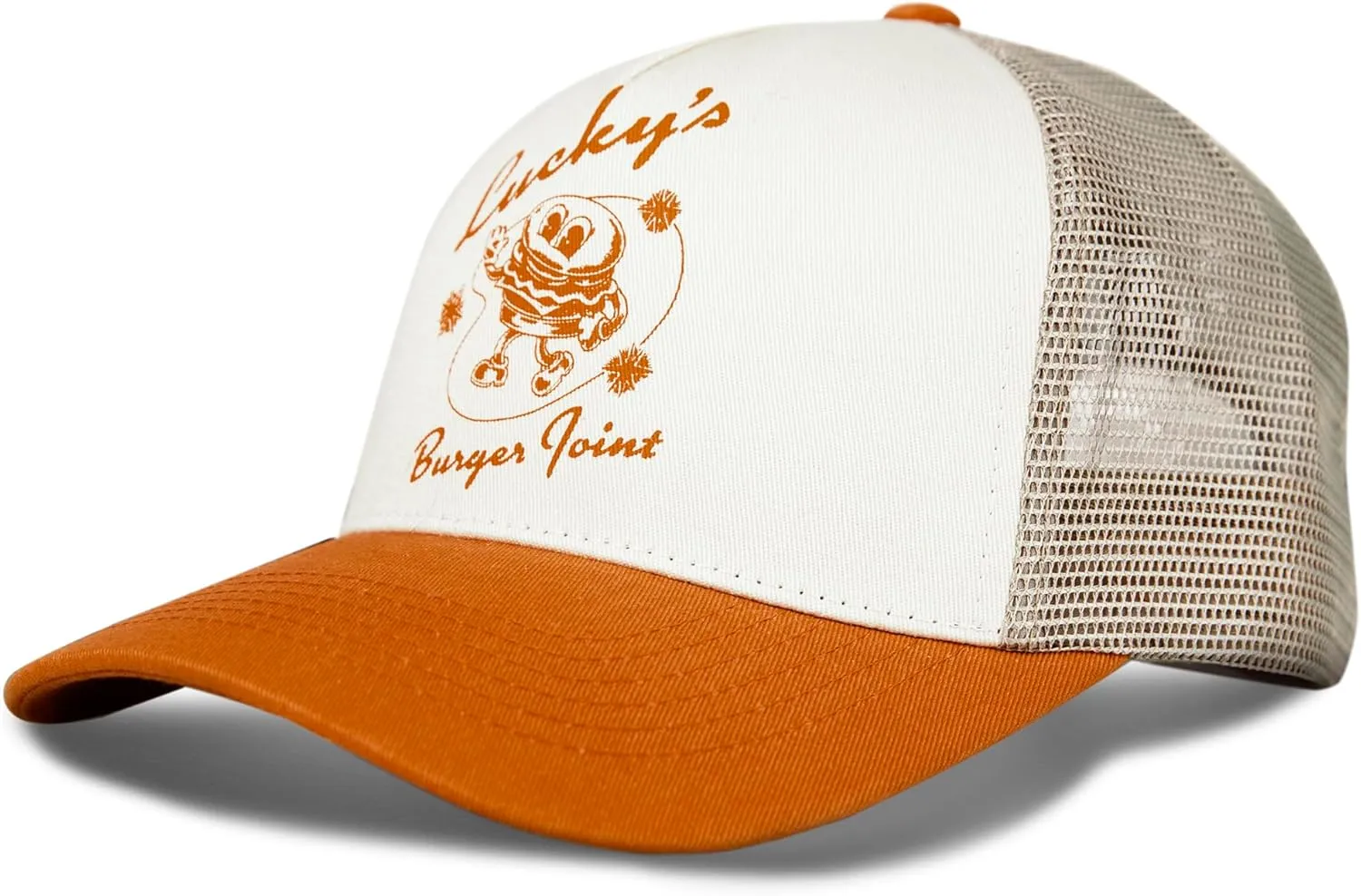 Lucky Brand Trucker Hat | Snapback | Adjustable | Mesh Back | Retro | Baseball Cap | Golf | Fishing | American Heritage
