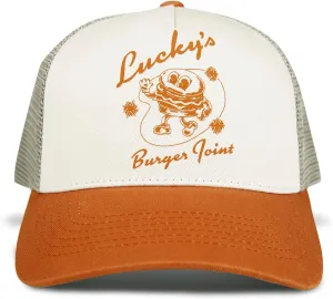 Lucky Brand Trucker Hat | Snapback | Adjustable | Mesh Back | Retro | Baseball Cap | Golf | Fishing | American Heritage